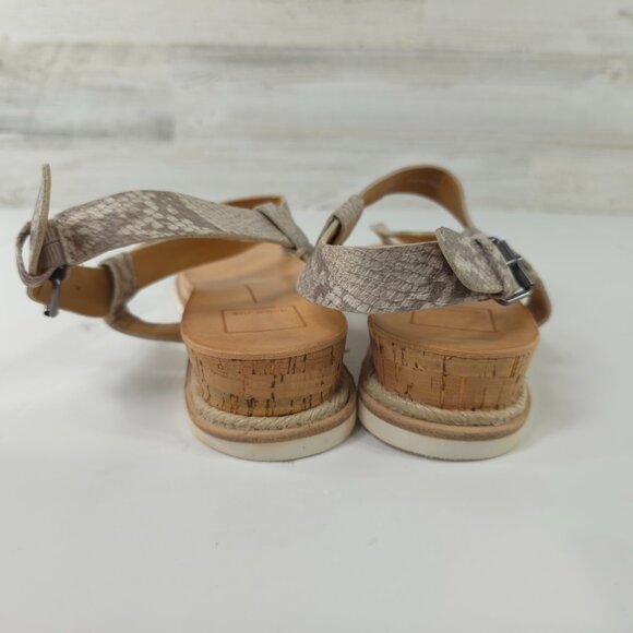 NWOB DOLCE VITA Myra GRAY Snake Print Sandals Women's Size 9 FAUX LEATHER NEW... - Picture 7 of 16